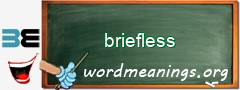 WordMeaning blackboard for briefless